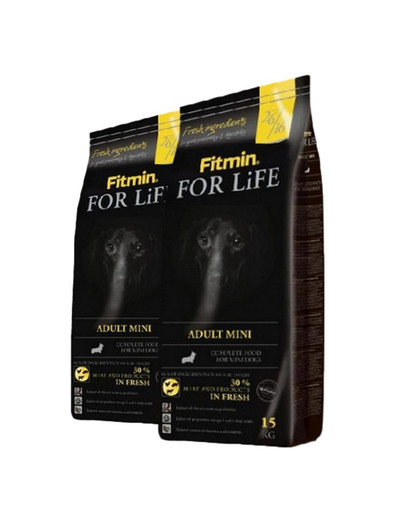 FITMIN Dog For Life adult mini 2 x 15 kg