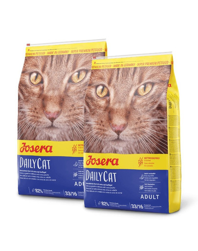 JOSERA Daily Cat 2 x 10 kg bezobilné krmivo pro kočky