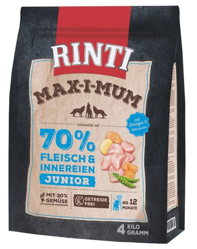 RINTI MAX-I-MUM Junior Kuřecí 4 kg
