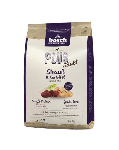 BOSCH Plus Pštros + brambory 2 x 12,5 kg