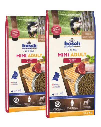 BOSCH Mini Adult Lamm & Reis 2 x 15 kg