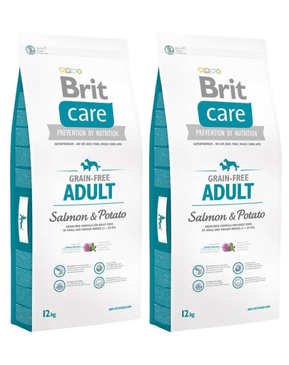 BRIT Care Grain-Free adult salmon & potato 2 x 12 kg