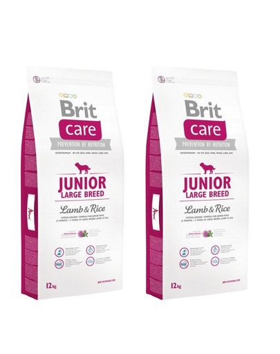 BRIT Care Junior Large Breed lamb & rice 2 x 12 kg