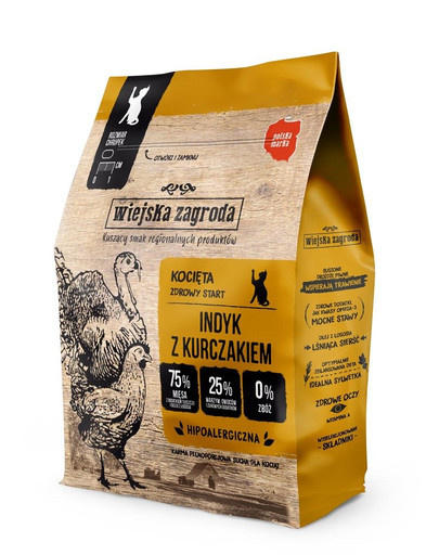 WIEJSKA ZAGRODA  Kitten kuřecí a krůtí  5 kg