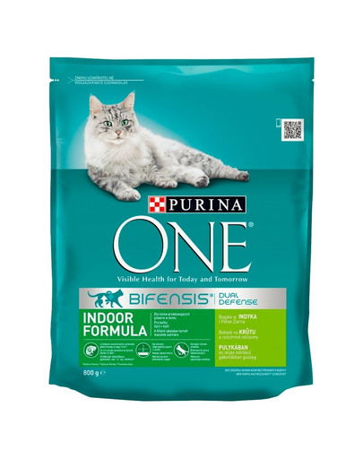 PURINA ONE Indoor Formula krůtí 800 g