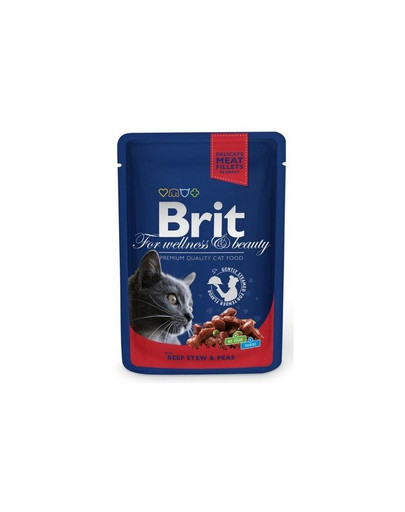BRIT Premium Cat Adult kapsičky v omáčce pro kočky 24 x 100 g