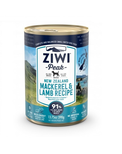 ZIWIPEAK Dog Mackerel & Lamb 390 g