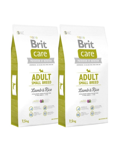 BRIT Care Adult Small Breed lamb & rice 2 x 7,5 kg