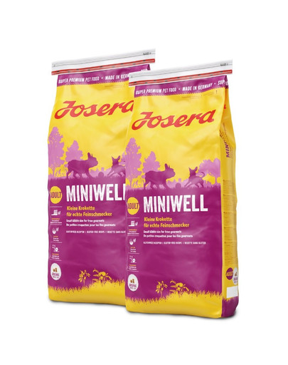 JOSERA Dog Miniwell 2 x 15 kg krmivo pro malé rasy