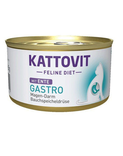 KATTOVIT Feline Diet Gastro Kachna 85 g