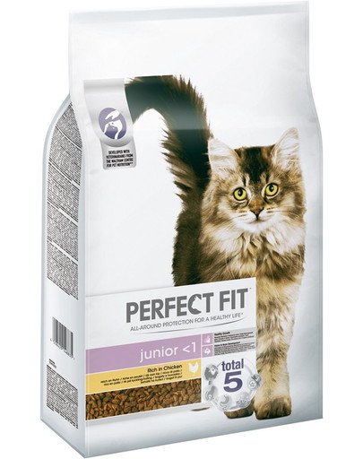 PERFECT FIT Junior <1 Krmivo pro koťata bohaté na kuřecí maso 7 kg