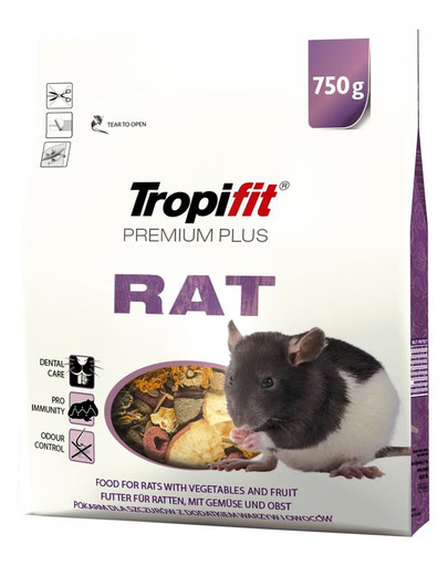 TROPIFIT Premium Plus RAT 750 g krmivo pro potkany