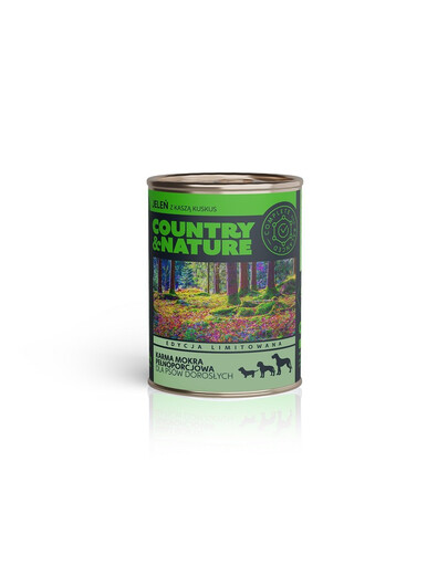 COUNTRY&NATURE Bezobilné mokré krmivo Deer s kuskusem 400 g