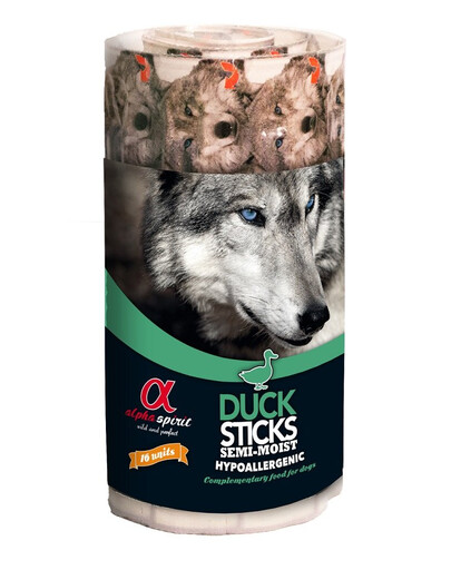 ALPHA SPIRIT Dog Duck Sticks Ristra 160 g