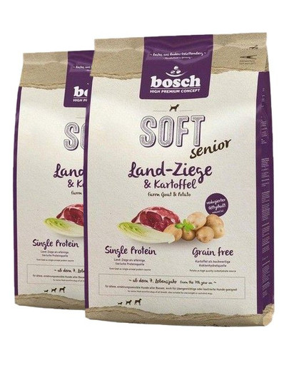 BOSCH Soft Senior Kozí maso & Brambory 2 x 12,5 kg