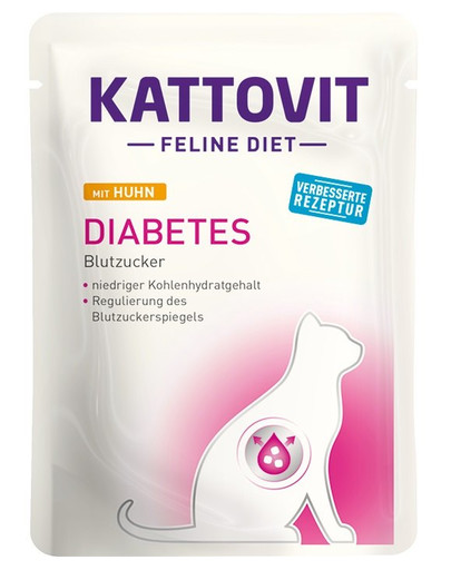 KATTOVIT Feline Diet Diabetes Kuřecí 85 g