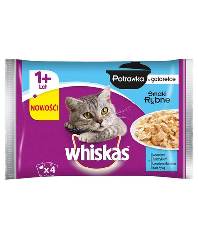 WHISKAS Adult krmivo pro dospělé kočky v želé 52 x 85 g