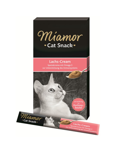 MIAMOR Cat Cream 6 x 15 ml z lososa