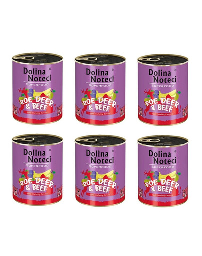 DOLINA NOTECI Premium SuperFood hovězí maso a zvěřina 6x800 g