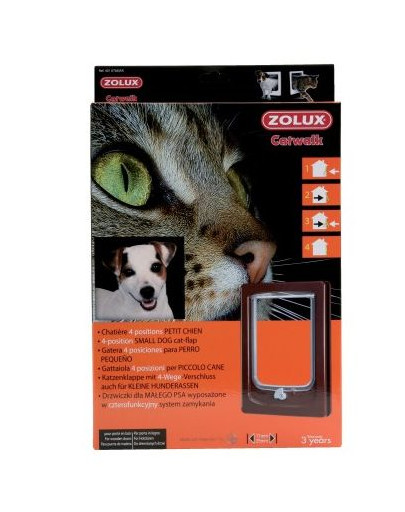 ZOLUX CAT DOOR dvířka pro kočku a psa 4 pozice zamykání 24x4x34cm
