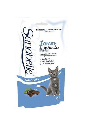 SANABELLE Snack jehněčí a černý bez 55 g
