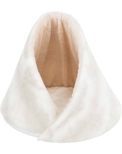 TRIXIE Nelli uzavřený pelíšek bílý / šedohnědý 43 × 35 cm