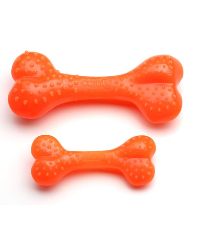 COMFY Zábavná hračka  Mint Dental Bone oranžová 8,5cm