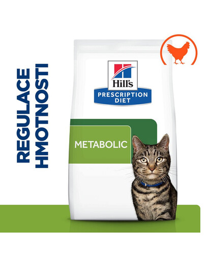 HILL'S Prescription Diet Metabolic Regulace hmotnosti granule pro kočky 3 kg
