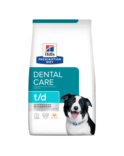 Hill's Prescription Diet t/d Péče o chrup krmivo pro psy s kuřetem 4 kg