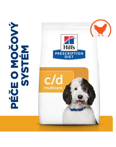 HILL'S Prescription Diet c/d Multicare Péče o močový systém pro psy 12 kg
