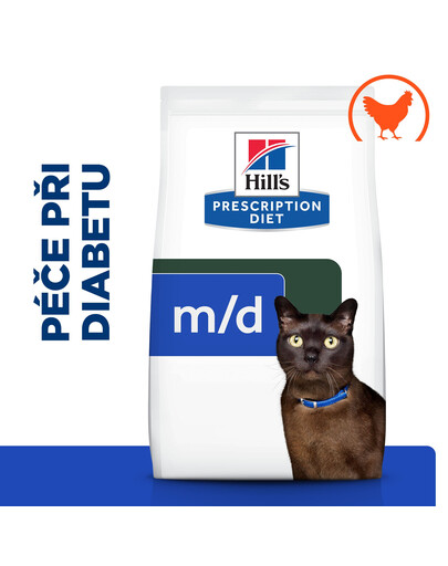 HILL'S Prescription Diet m/d Péče při cukrovce granule pro kočky 3 kg