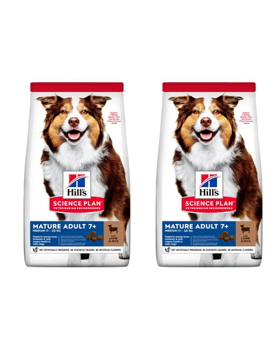 HILL'S Science Plan Canine Mature Adult Lamb&Rice 2 x 14 kg