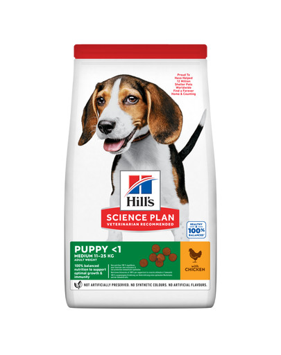 HILL'S Science Plan Canine Puppy Medium Chicken 18 kg