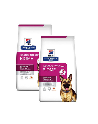 HILL'S Prescription Diet Gastrointestinal Biome krmivo pro psy s kuřetem 2 x 10 kg