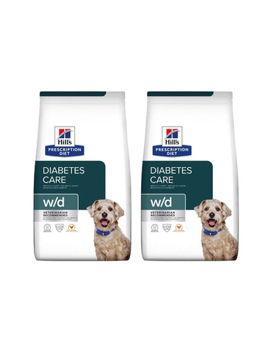 HILL'S Prescription Diet w/d Diabetes Care Chicken Adult 2x10 kg