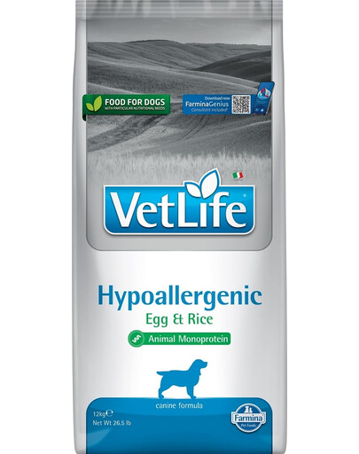 FARMINA Vet life hipo egg & rice dog 12 kg