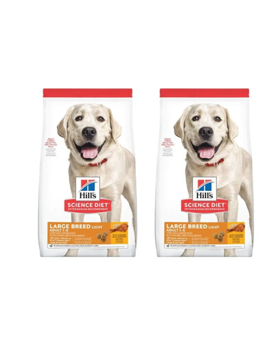 HILL'S Science Plan Adult Light Large breed suché krmivo s kuřecím masem 2 x 14 kg