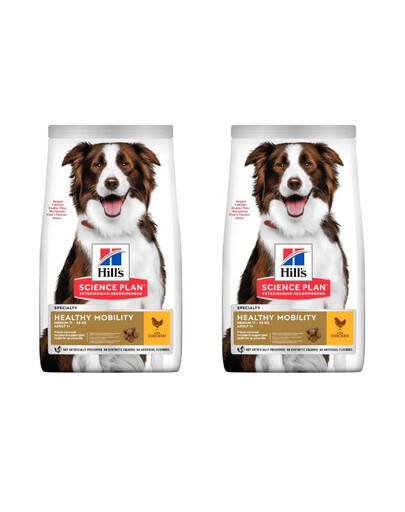 HILL'S Science Plan Canine Adult Healthy Mobility Medium Chicken 2 x 14 kg krmivo pro psy středních plemen s kuřecím masem na podporu kloubů