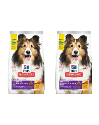 HILL'S Science Plan Canine Adult Sensitive Stomach & Skin Medium Chicken 2 x 14 kg