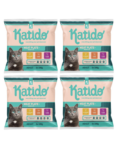 KATIDO Meat Plate 24 x 100g