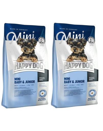HAPPY DOG Mini Baby & Junior 2 x 8kg