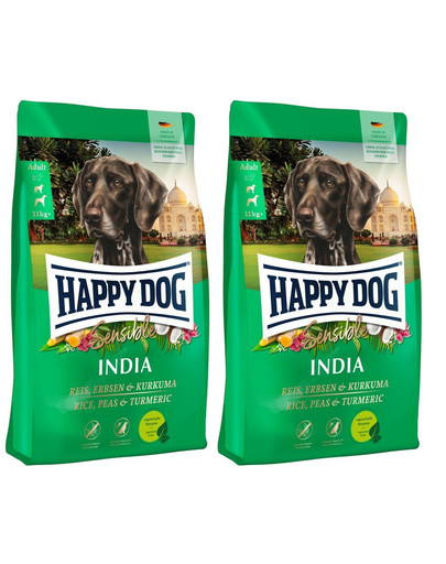 Levně HAPPY DOG Sensible India 2 x 10kg