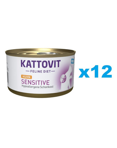 KATTOVIT Feline Diet Sensitive Kuřecí 12 x 85 g