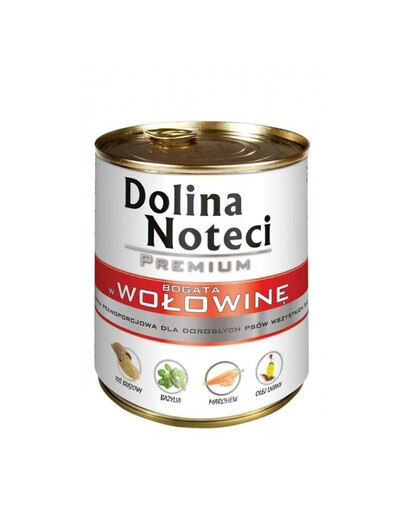DOLINA NOTECI Premium bohatá na maso 400g konzervy pro psy