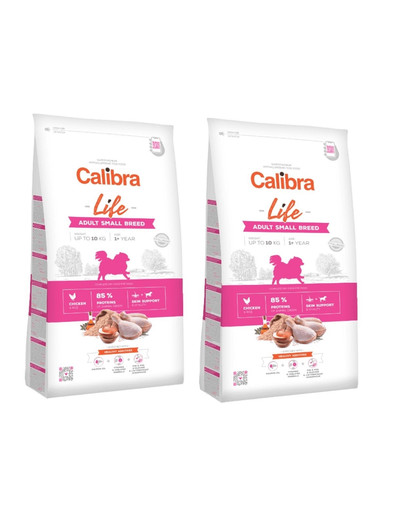 CALIBRA Dog Life Adult Small Breed Chicken 2 x 6 kg