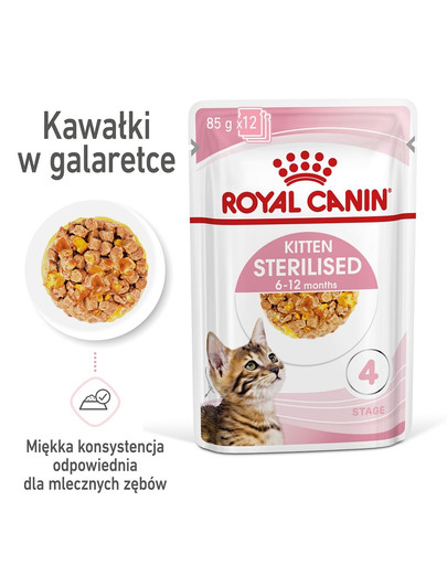 ROYAL CANIN Kitten Sterilised in Jelly 48 x 85 g