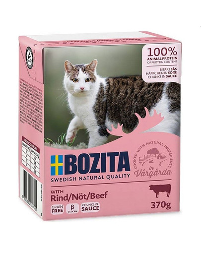 BOZITA Cat kousky v omáčce hovězí 16x370 g