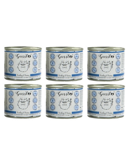 GUSSTO Cat Fresh Turkey & Tuna 6x200 g