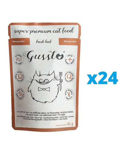 GUSSTO Cat Fresh Wild Boar 24x85 g
