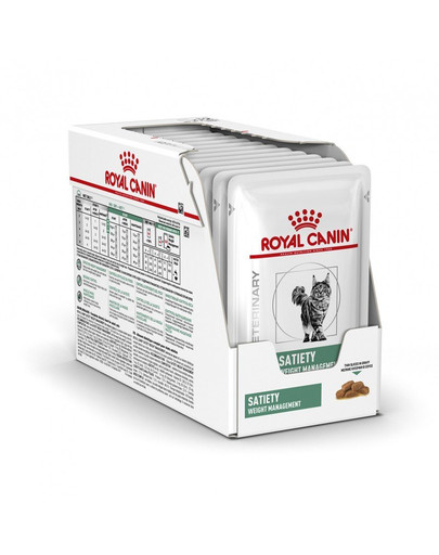 ROYAL CANIN Veterinary Health Nutrition Cat Satiety Pouch 24 x 85g